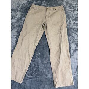 Gravel Gear Mens 36x32 Ripstop Relaxed Fit Pants Beige Cotton